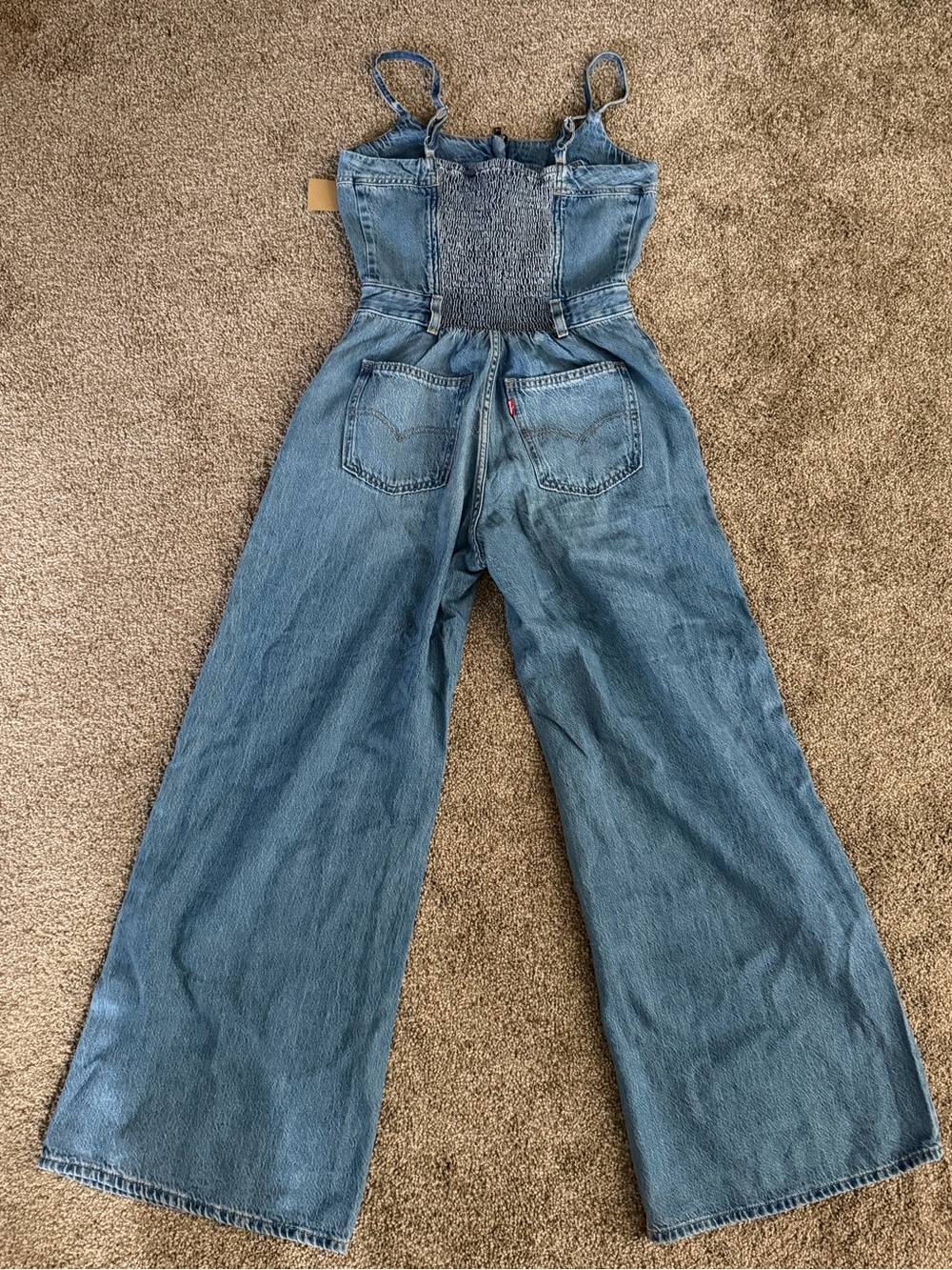 Levi's Light Blue Wide-Leg Denim Jumpsuit - Picture 10 of 12